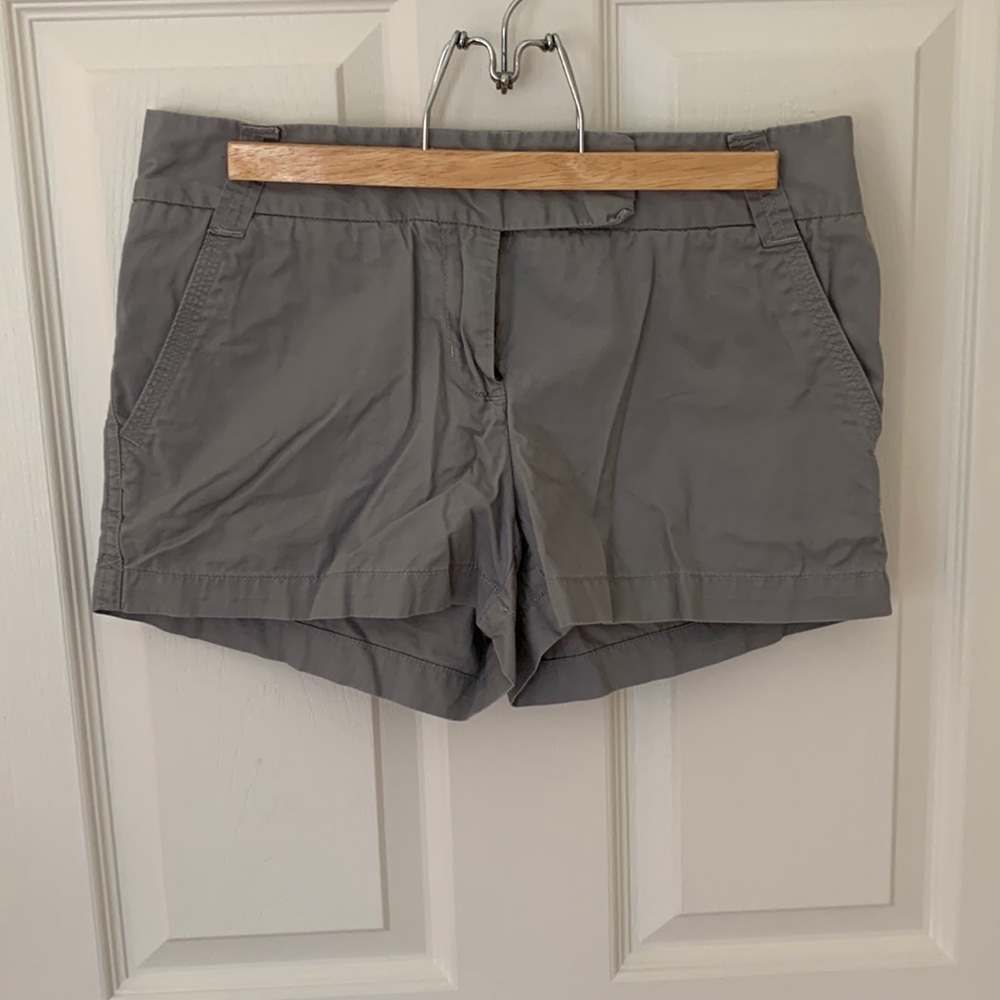 Gray JCrew chino shorts